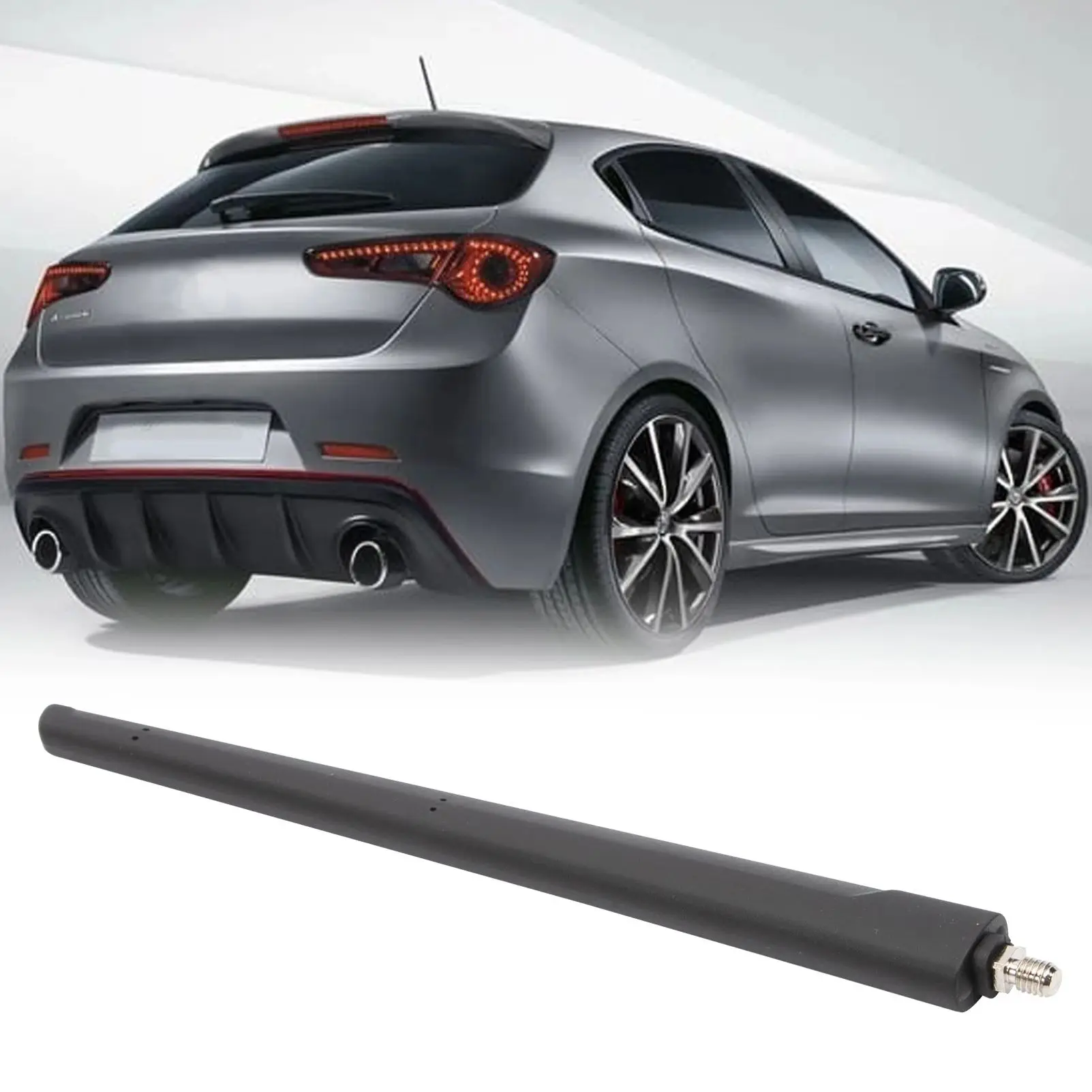 21.4CM Length M6 thread Black Roof Antenna Mast 51890258 51910790 52019353 for Giulietta Mito Fiat 500/595/695 Series