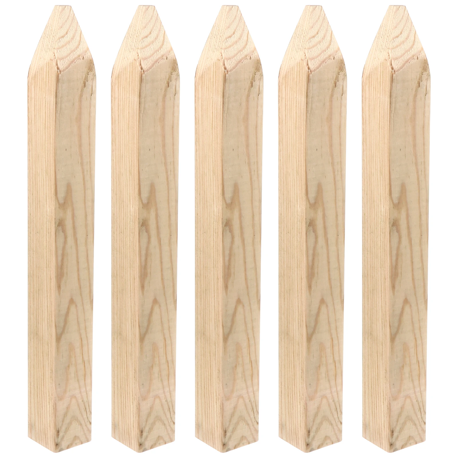 

5 Pcs Wooden Stakes Measurement Bounding Piles Garden Fence Decoration Landscaping Tools Strong Durable Easy Insert Ground
