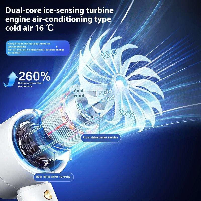 N68 Handheld Fan 100 Speed Adjustable High Speed Portable Mini Cooling Fan Outdoor Travel