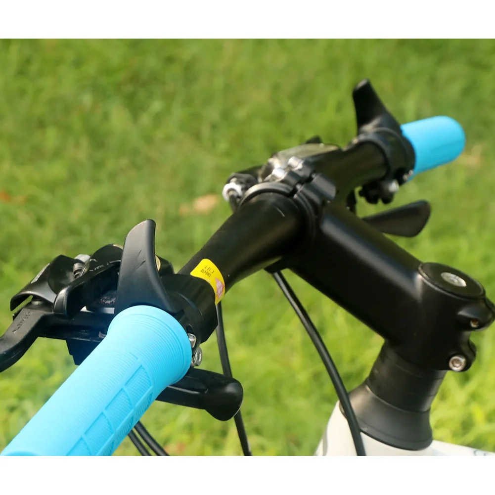 1 زوج دراجة هوائية جبلية القرن على شكل نائب الإبهام بقية مقبض مقود دراجة النايلون عدم الانزلاق مقبض مع عرافة وجع قابل للتعديل الدراجات جزء #4