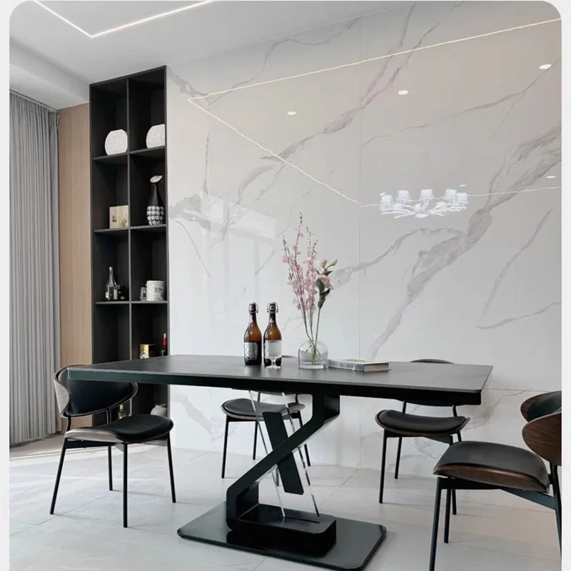 Restaurant Tables Luxury Dining Table Modern Rooms Service Rectangular Cafe Chairs Kitchen Mesa Plegable Designer Coffee Oval