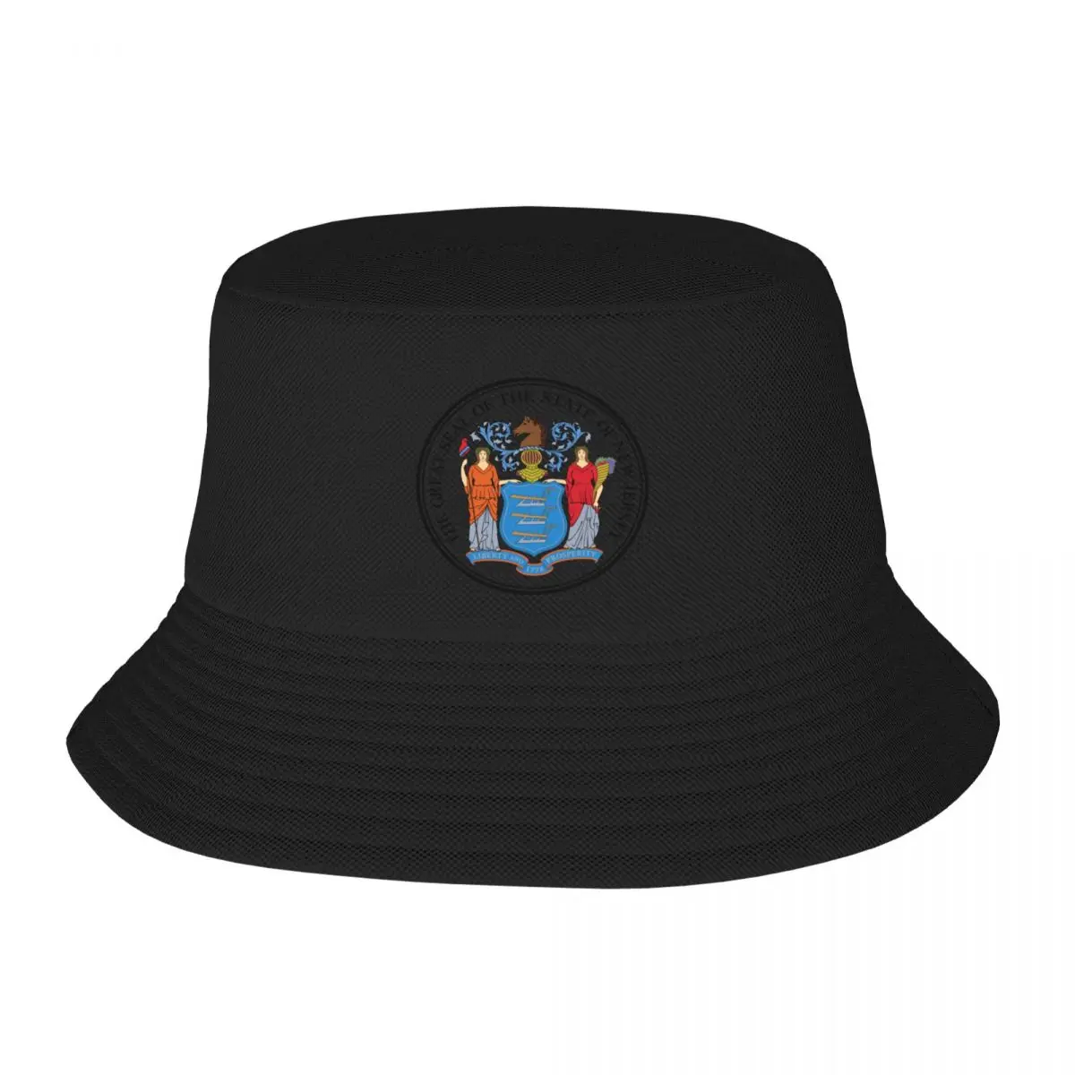 New Jersey State Seal Bucket Hat Designer Hat hiking hat Women's Beach Outlet 2024 Men's