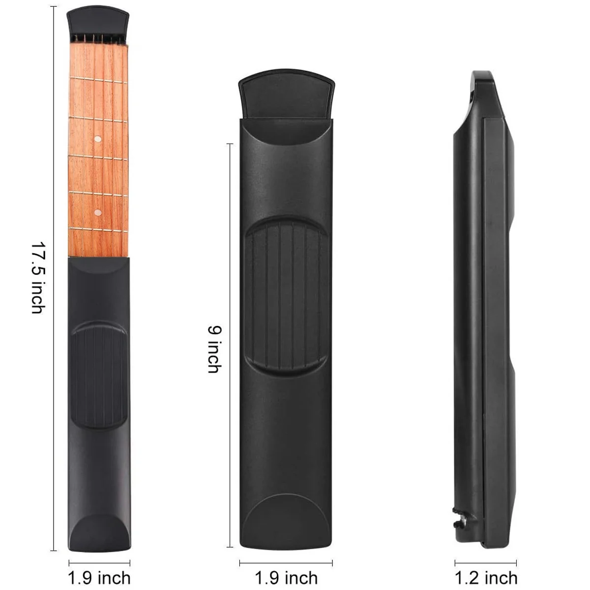 6 Fret Model Portable Pocket Guitar Neck Chord Trainer Sapele Wood Guitar Practice Tool for Trainer Beginner Exercise