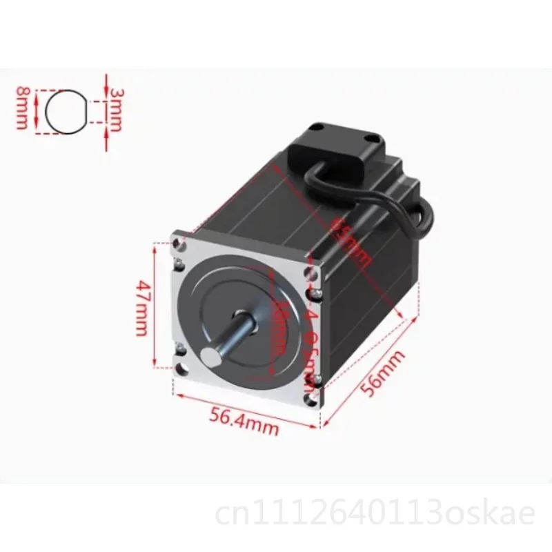 57 Stepper motor driver torque 1.2/1 5/2.2/2.6nm single and double output shaft can add electromagnetic brake