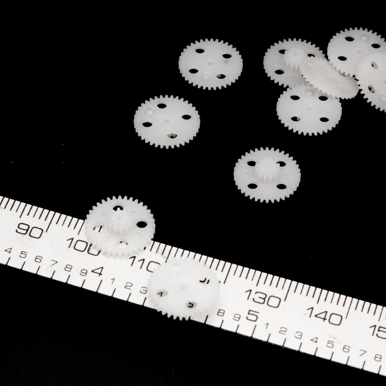 1.05mm 12/36T Precision Transmission System Aircraft Model RC Gear RC Model Making 0.3M Double Plastic Gear