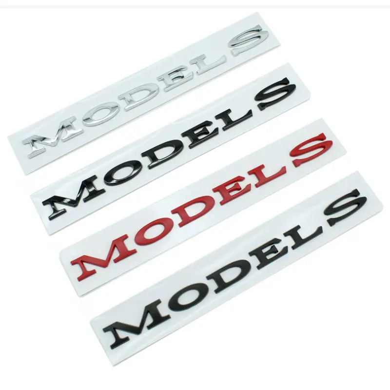 MODEL 3 MODEL Y MODEL S MODEL X rear boot logo trunk label car stickers for TESLA MODEL series refit color car  accessories