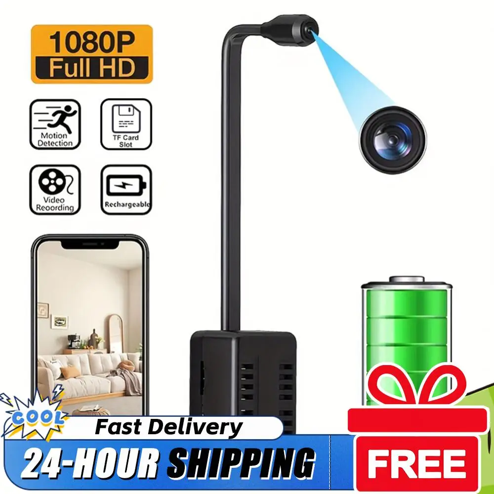 

Мини Wi-Fi HD 1080P камера видеонаблюдения с регулируемым объективом, удаленным мониторингом, беспроводная домашняя камера для безопасности, записывающая камера ﻿