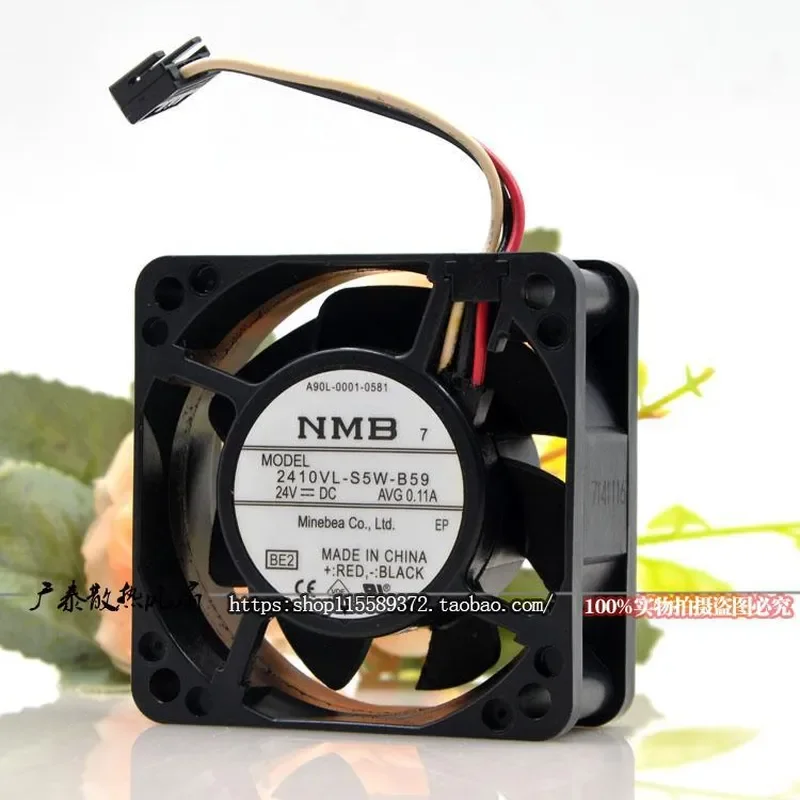 for NMB 2410VL-S5W-B59 AC 24V 0.11A Fanuc Plug Waterproof Cooling Fan 6cm Original Replacement