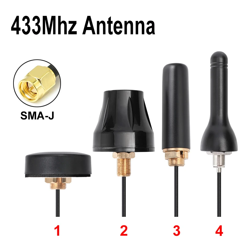 Lora 433Mhz Antenna 433M DTU Antenna Outdoor Waterproof 1 meter SMA-J Male High Gain Long Range Cabinet Aerial