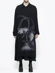 FANTASTION original design UNSIXE Oversized shirts long sleeve men's shirts mens designer clothes korean dongdaemun Harajuku