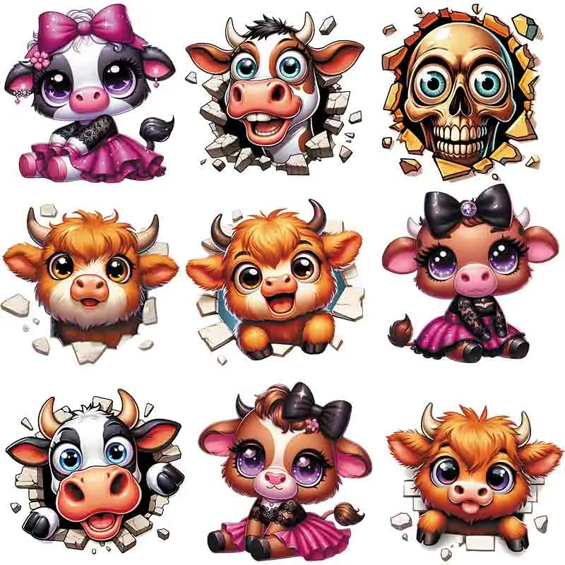 Cartoon Cute Cow Ba…