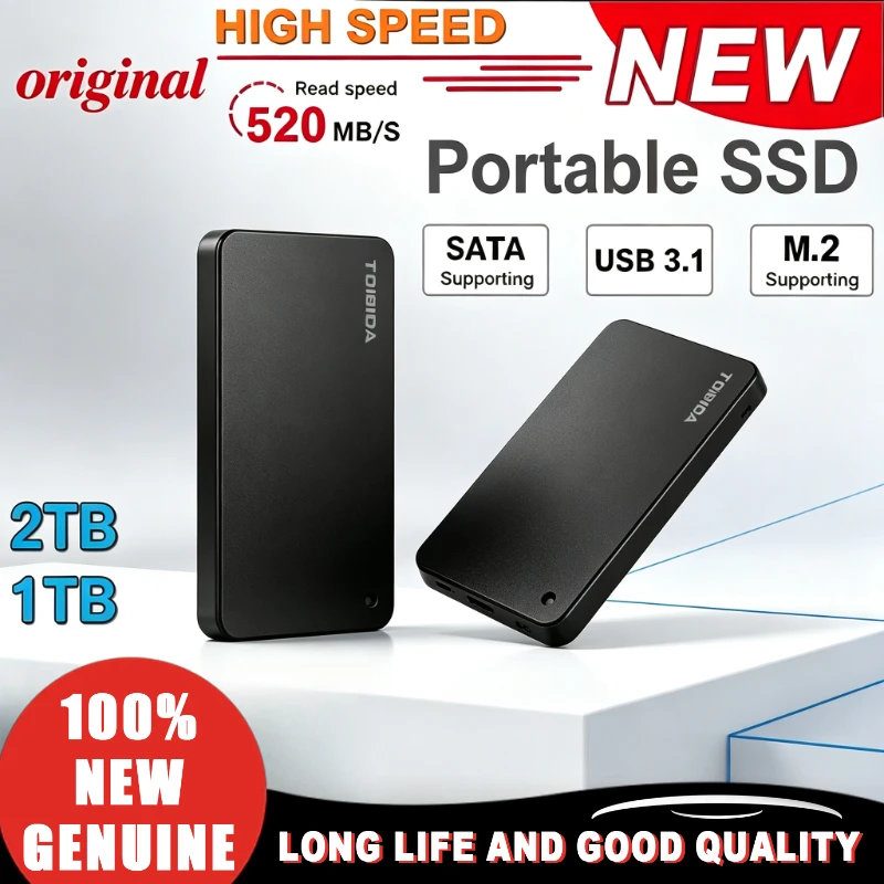 東芝高速外付けハードディスク-ポータブルhdd-usb30-500gb-1tb-2tb-canvio-basics-a3-ブラック-新品