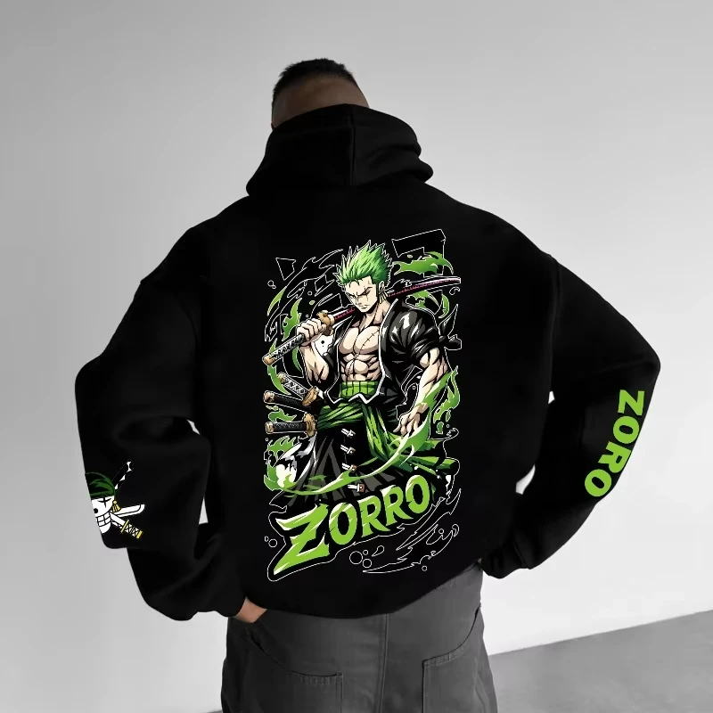 EEN STUK Anime Luffy Gear 5 Gedrukte Hoodie Heren en Dames Herfst/Winter Nieuwe Editie Harajuku Grote Losse Casual Katoenen Top