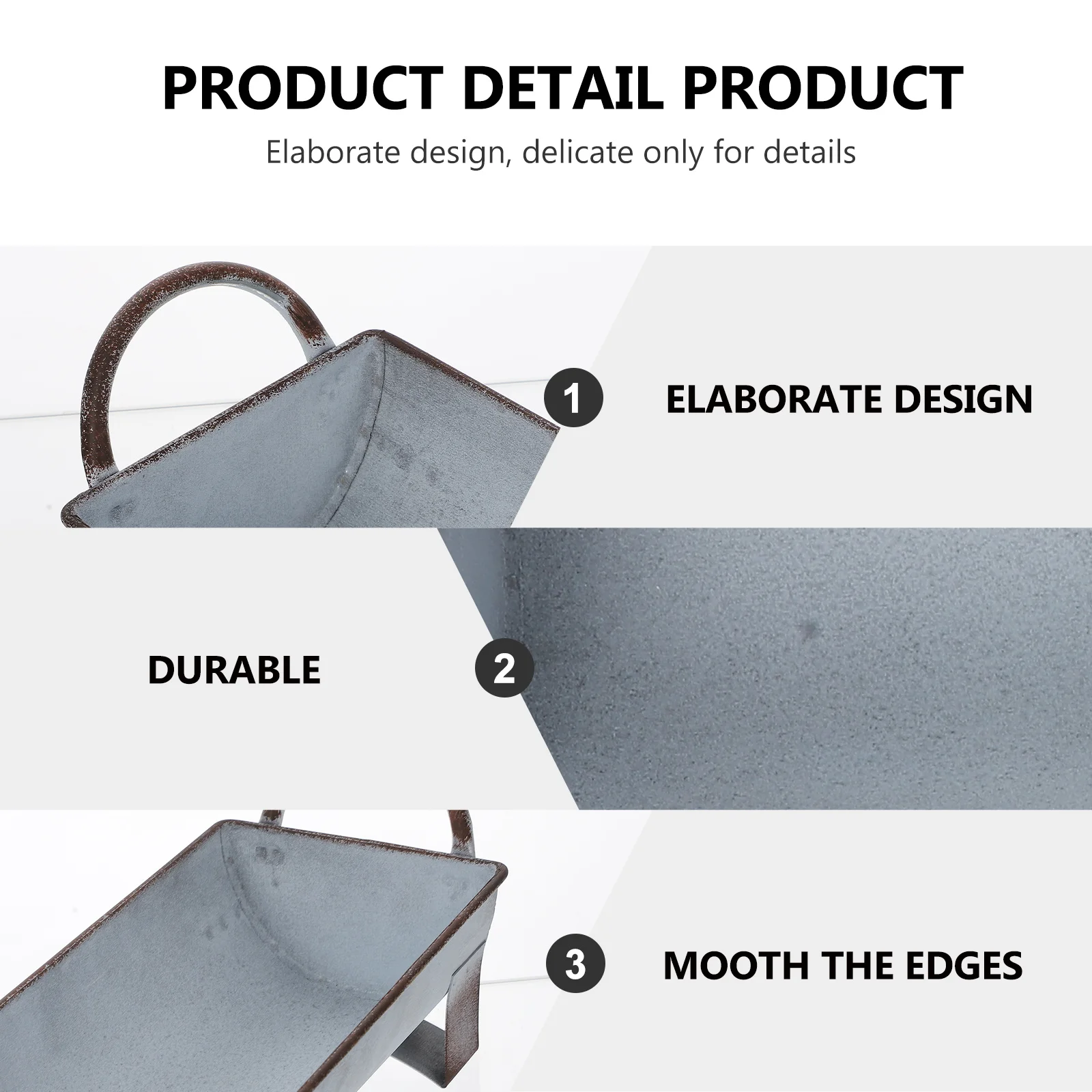 

Длинный прямоугольный железный настольный лоток для хранения, многоцелевой металлический органайзер для закусок, цветов, всякой всячины, настольный ящик для хранения