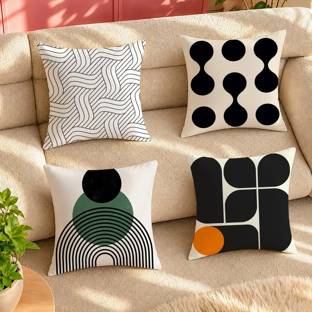 art Reduced geometry Cushion Cover Pillow Cover Decorative Throw Couch Home Decor for Living Room Sofa