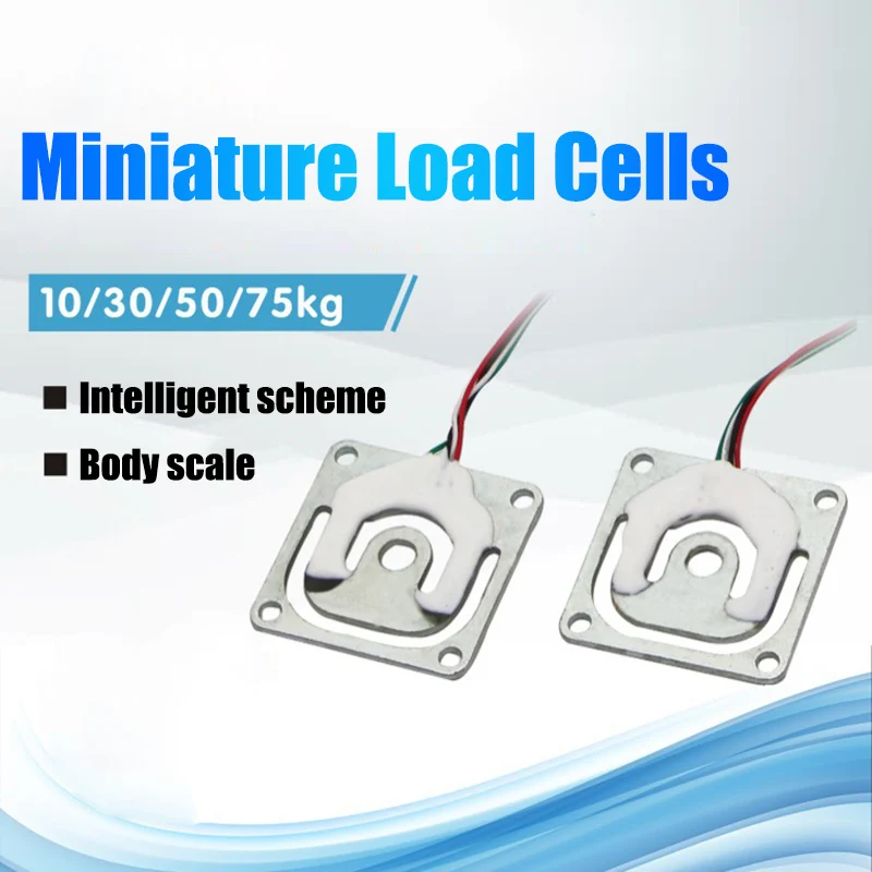 4pcs Weigh Sensor Thread Hole 10kg/30kg/50kg Bridges Resistance Strain Body Weighing Load