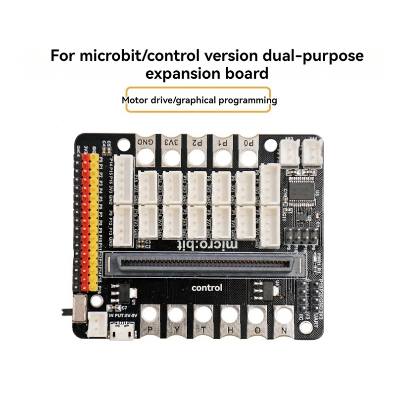 Para Microbit V1.0/2,0/3,0 placa base de expansión IO BIT V2 Micro:Bit placa adaptadora para niños programación educación