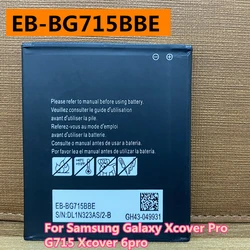 New EB-BG715BBE EB-BG736BBE Replacement Battery For Samsung Galaxy Xcover Pro G715 Xcover6 6 Pro 6pro Repair Part 4000mAh Phone