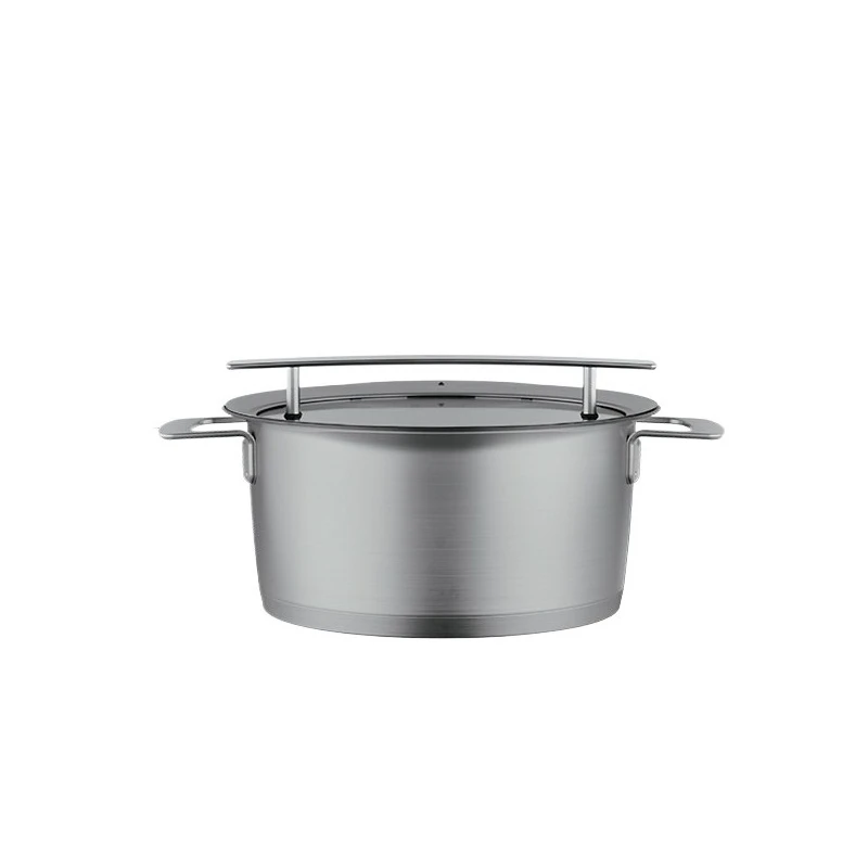 For PHI Soup Pot, Kitchen Household Stainless Steel Soup Pot Double Handle Wok Binaural