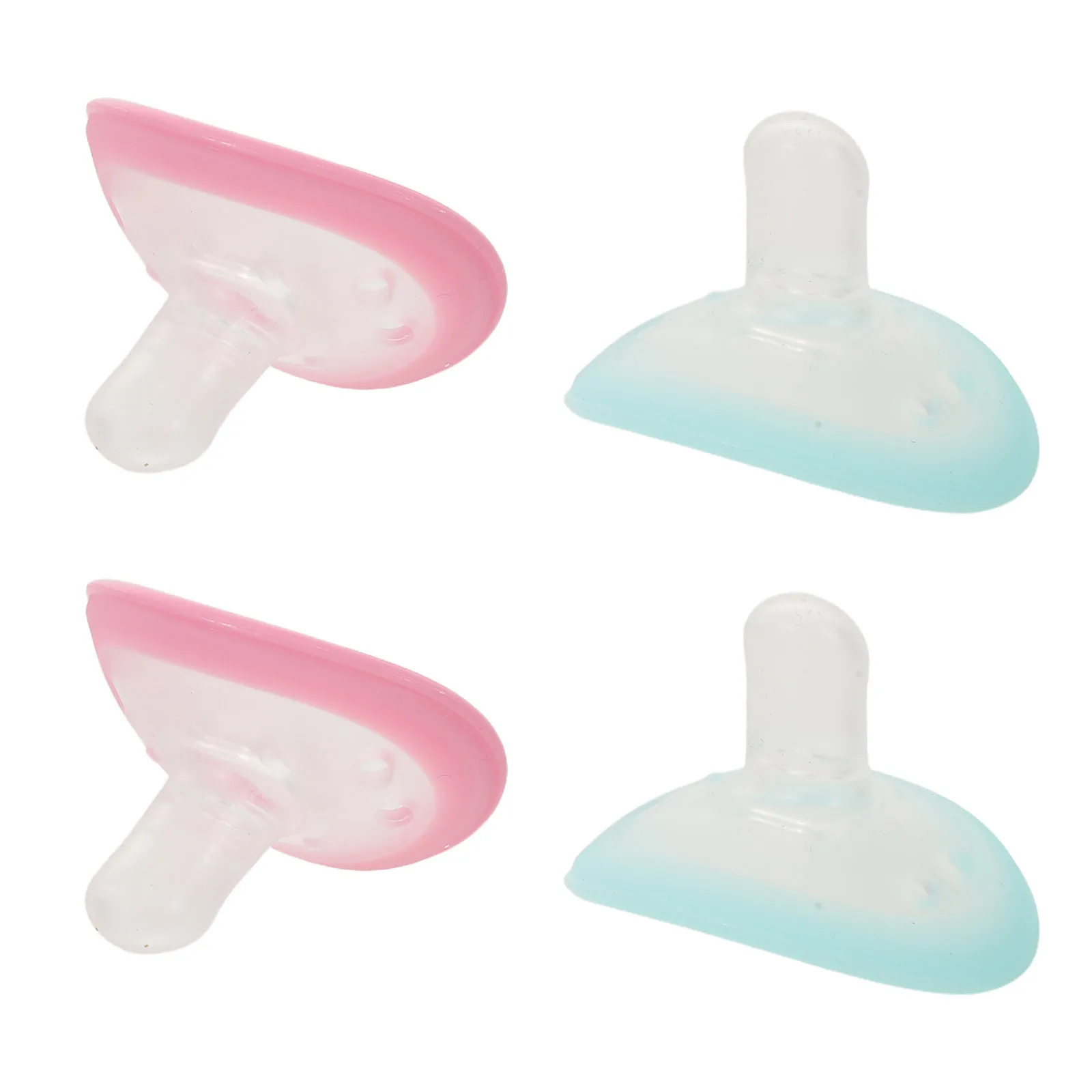 

4pcs Silicone Pacifiers For Newborns Infants Anti- Teeth Reusable Dustproof Box Day Night Use Baby Soothing Pacifier