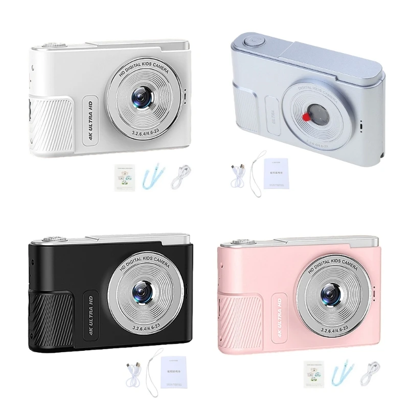 Youth Camera Double Lens 44Million 3280x2160 TypeC Charging for Children Boy Girls Birthday Gift