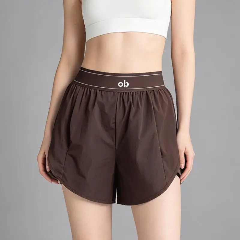 2026 New Model Breathable Yoga Fitness Women's Running Anti-Glaring Sports Double-Piece Short Pants Fitness Shorts