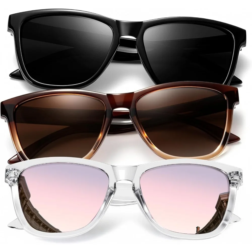 

Lunettes de soleil pour femmes polarisées tendance : lunettes rétro avec protection UV pour voyage conduite