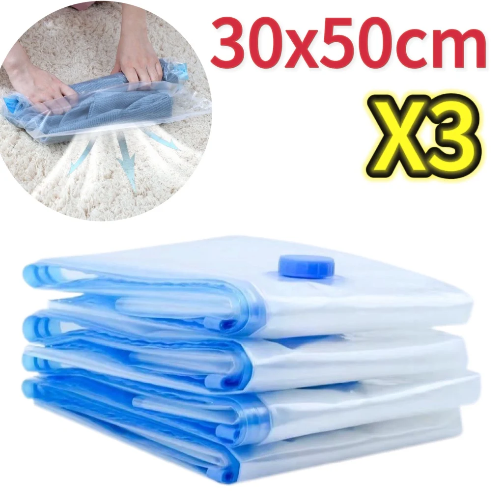 NIEUWE 3/5PCS Vacuüm Opbergzakken voor Kleding, Beddengoed, Ruimtebesparende Zakken Opslag Vacuüm Seal Pakket, gecomprimeerd Organizer Bag