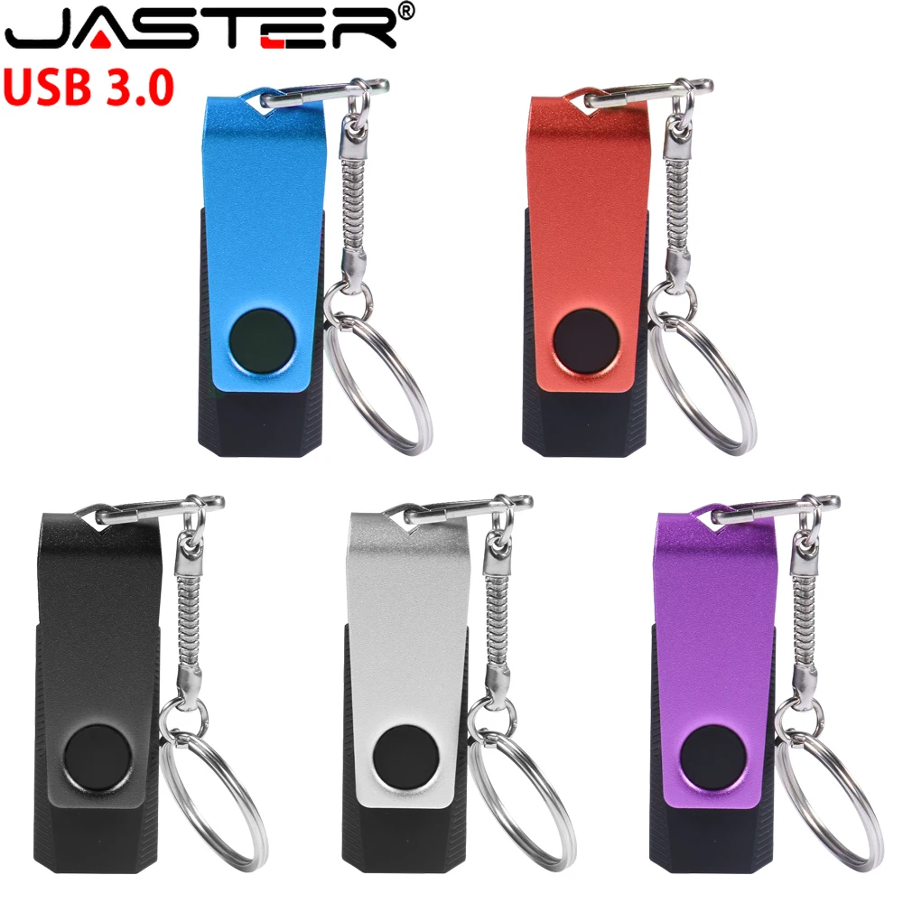 

USB3.0 Rotatable USB 3.0 Flash Drive 64GB Free Key Chain Pen Drive 32GB Mini Metal Memory Stick 16GB Purple Pendrive USB Stick
