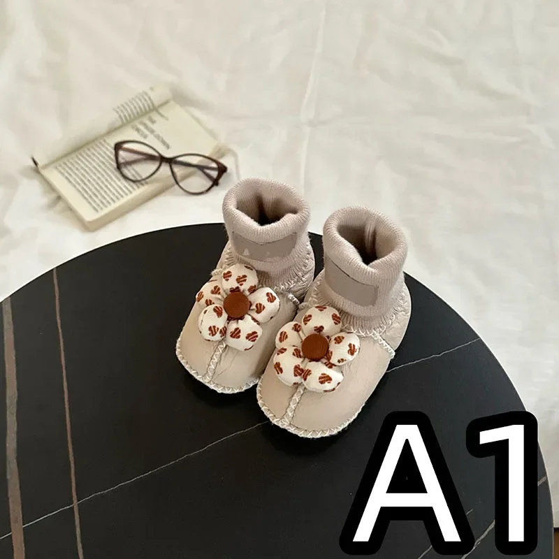 New Fur Integrated Cute And Warm High-quality Baby Shoes A Series