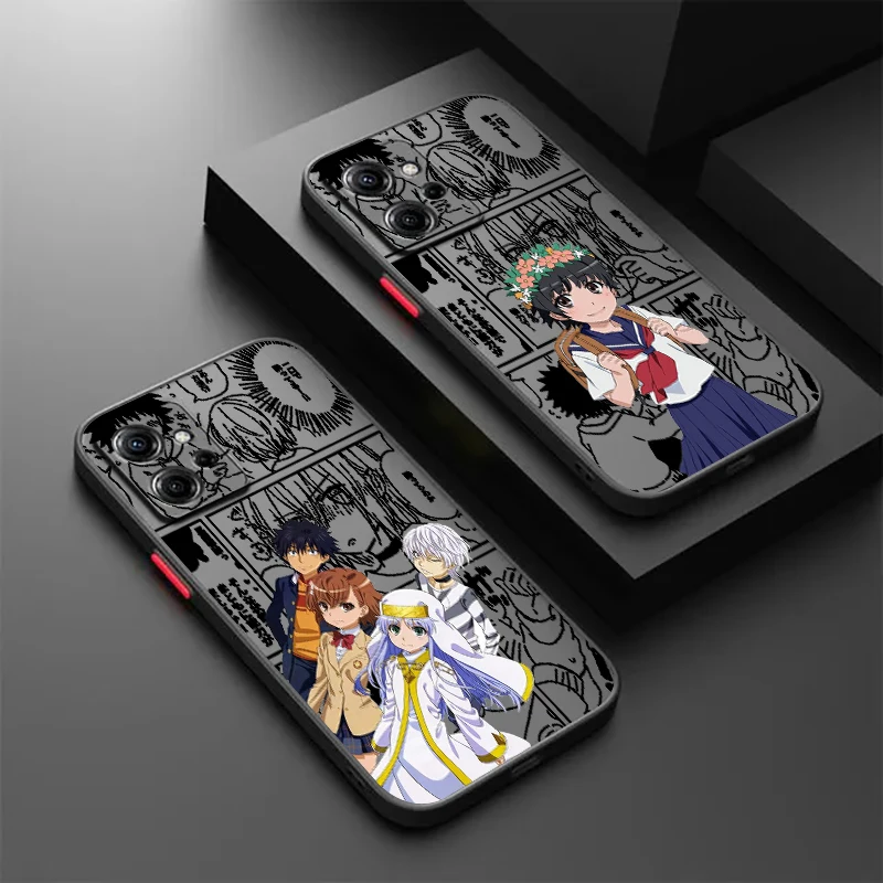 A Certain Magical Index Frosted Translucent For Redmi 8 8A 9A 9C 9AT 9 9T 10X 10A 10C 10 11A 12C 12 13C 5G Cover Phone Case