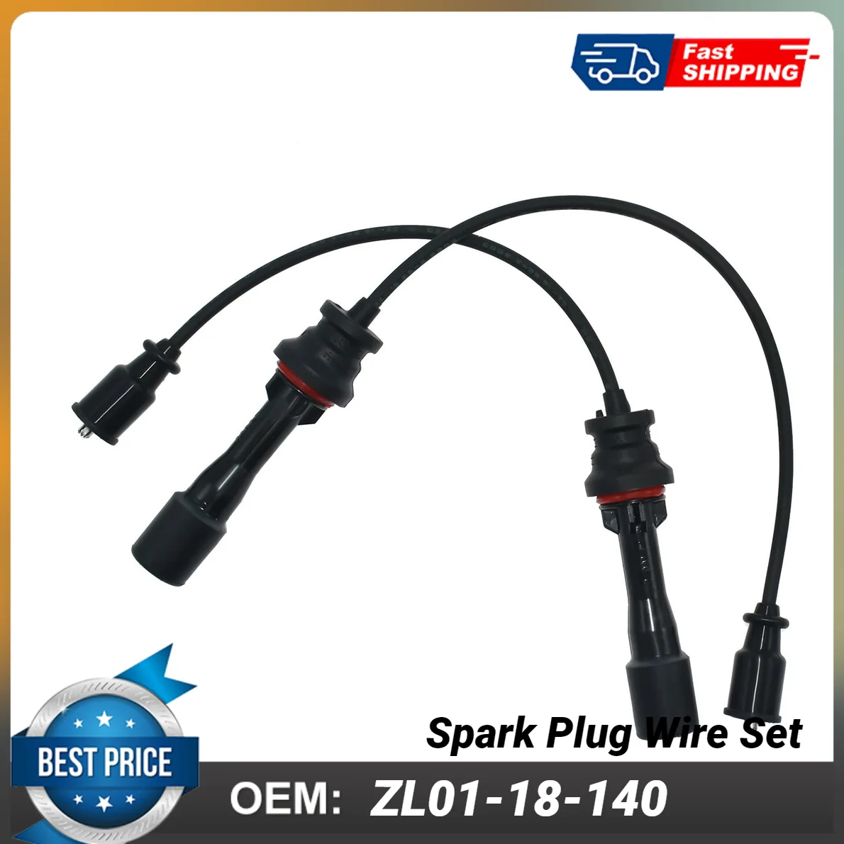 1Set Spark Plug Wire Set ZL01-18-140 ZL01-18-140A For 1999-2003 Mazda Protege 1.6L-L4