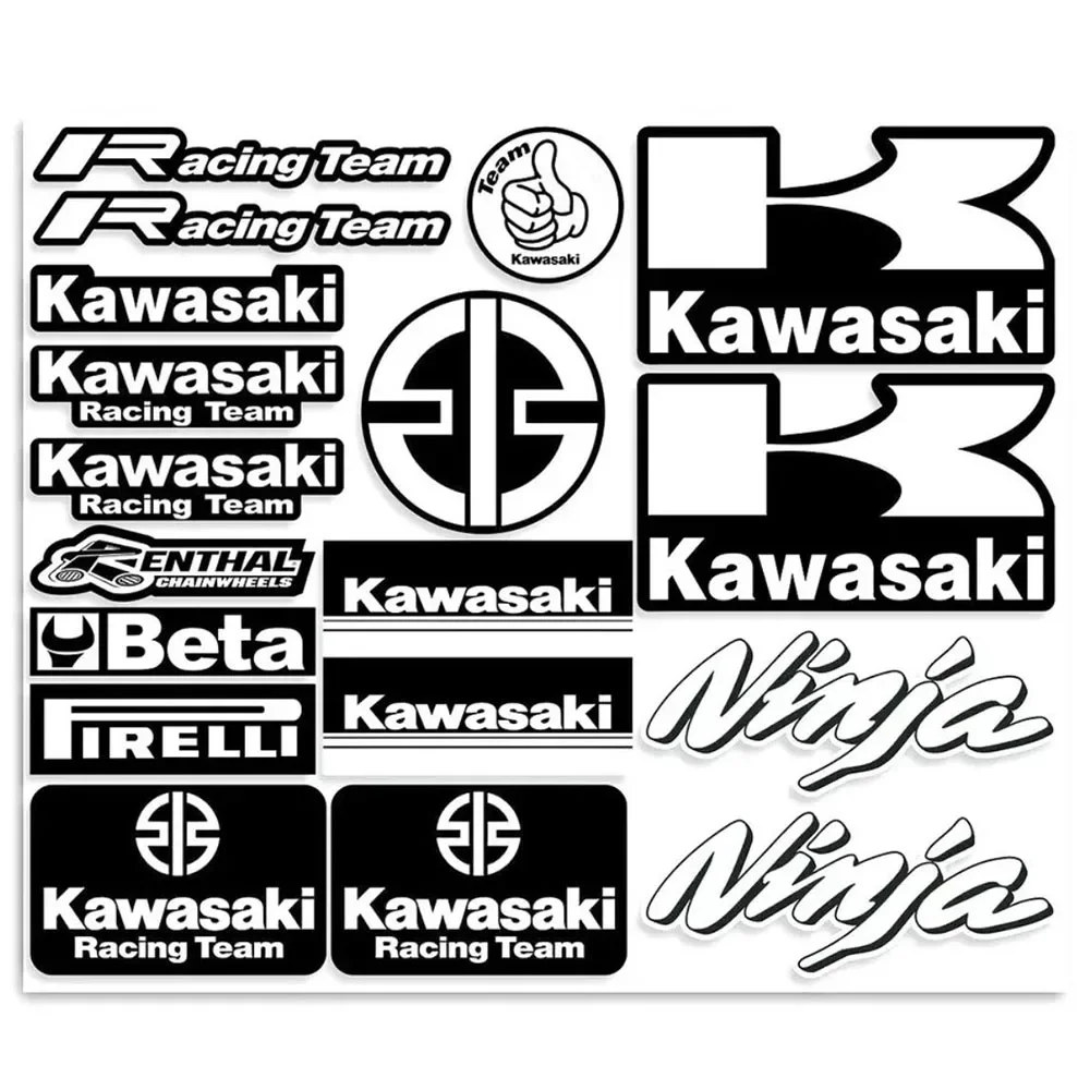 Motorcycle Sticker Kawasakis Ninja Accessory Reflective Decor Motorcycle Decal Z400 Z900 Z1000 Z650 Z300 ZX10R ZX6R ER6N