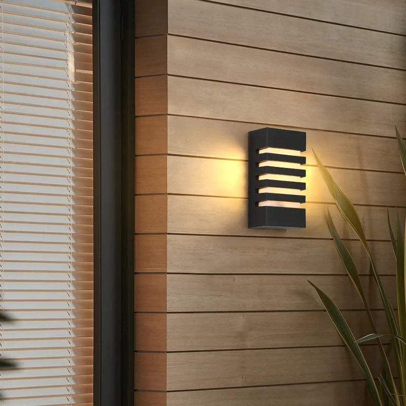 Imagem -02 - Impermeável Alumínio Led Wall Lamp Outdoor Porch Light para Jardim Corredor Sconce Street Exterior Light Iluminação Doméstica ac 110v 220v