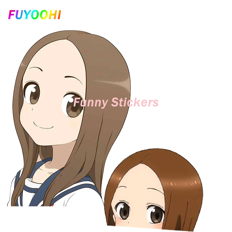 

FUYOOHI Play Stickers for Takagi San Vinyl Decal Scratch-proof Waterproof Motorcycle Laptop Fine Decoration JDM Car Stickers
