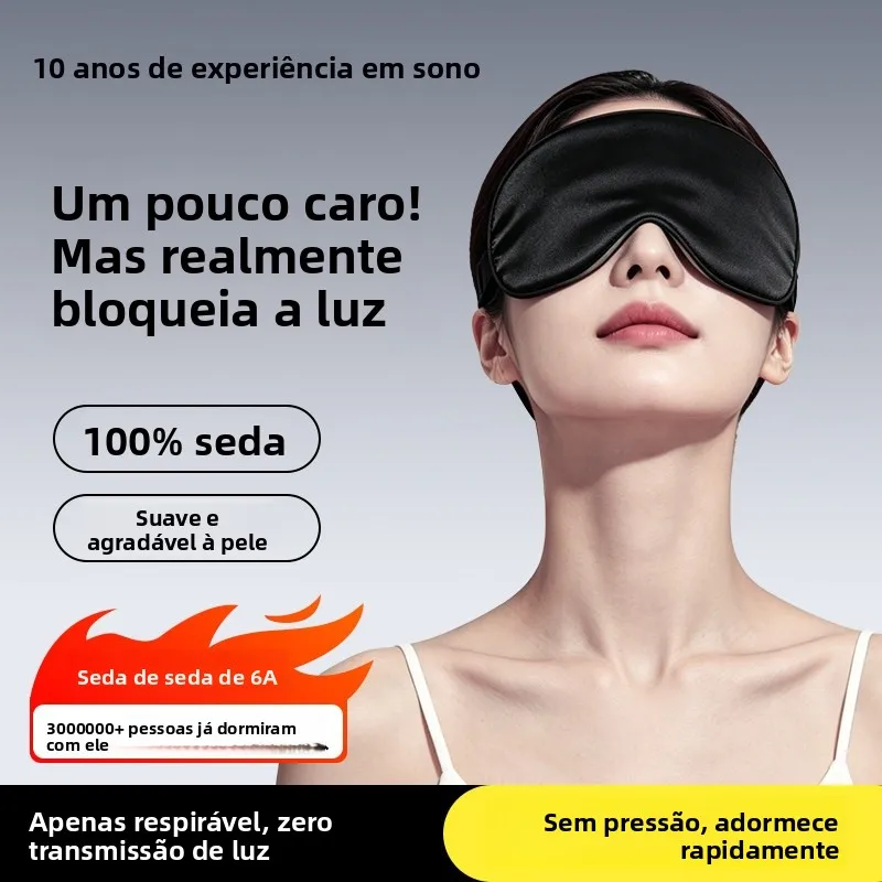 シルク製睡眠マスク-光遮断-目の保護-男女兼用-学生向け-昼寝に最適-目の疲れ緩和-清涼感-通気性