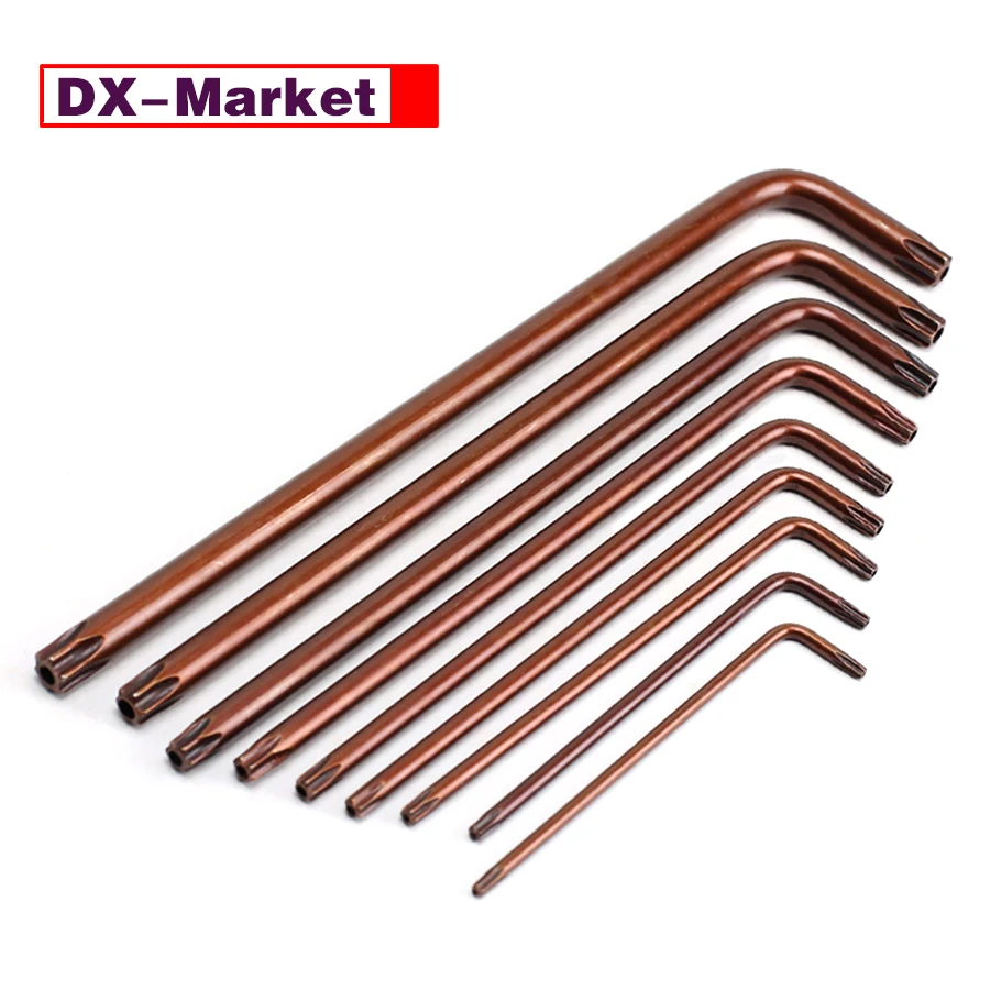 

S2 Steel Torx Hexagon Wrench,T6 T7 T8 T9 T10 T15 T20 T25 T27 T30 T40 T45 T50 T55 T60, Star Drive S2 Torx Hex Key ,H033