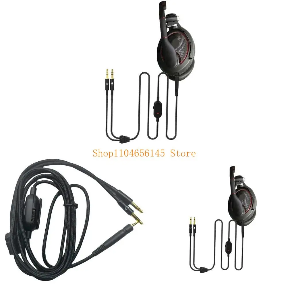 5ASD براعة استبدال ستيريو كابل لـ Gamezero/GameOne/GSP500/GSP600/GSP350/PC37X مع ضابط أحجام الميكروفون المضمونة #1