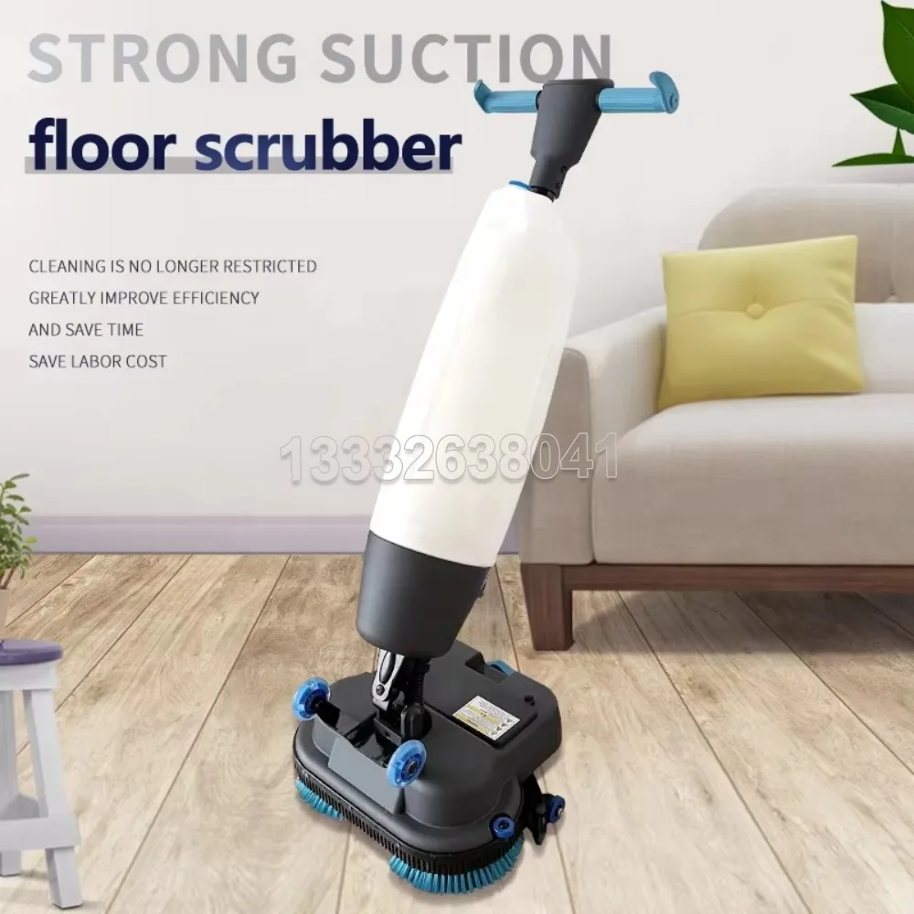 Walk Behind Battery Powered Small Electric Floor Washer Scrubber Machine Mini Washing Floor Cleaner Machine Floor Scrubber