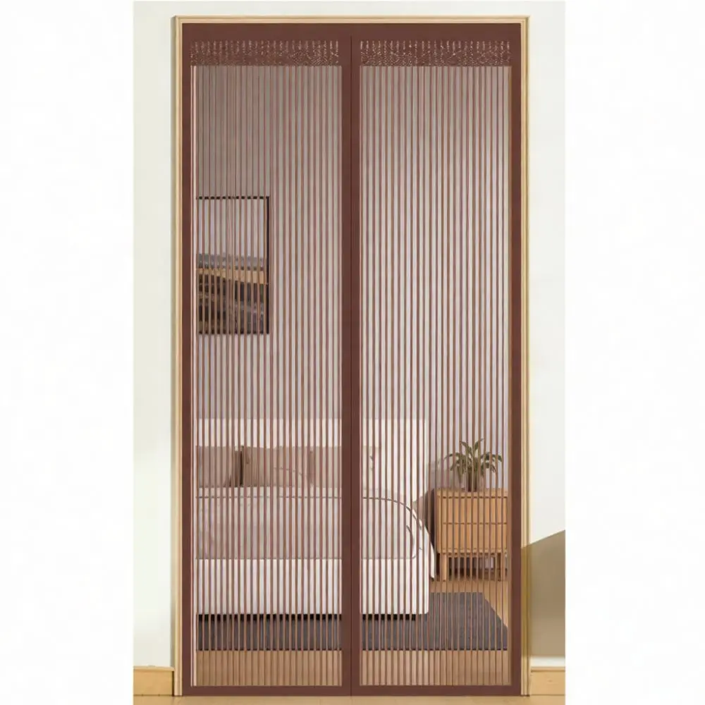 Durable Magnetic Mosquito Door Screen Breathable Mesh Curtain Automatic Closure For Home Entrance Office Bedroom Style Net
