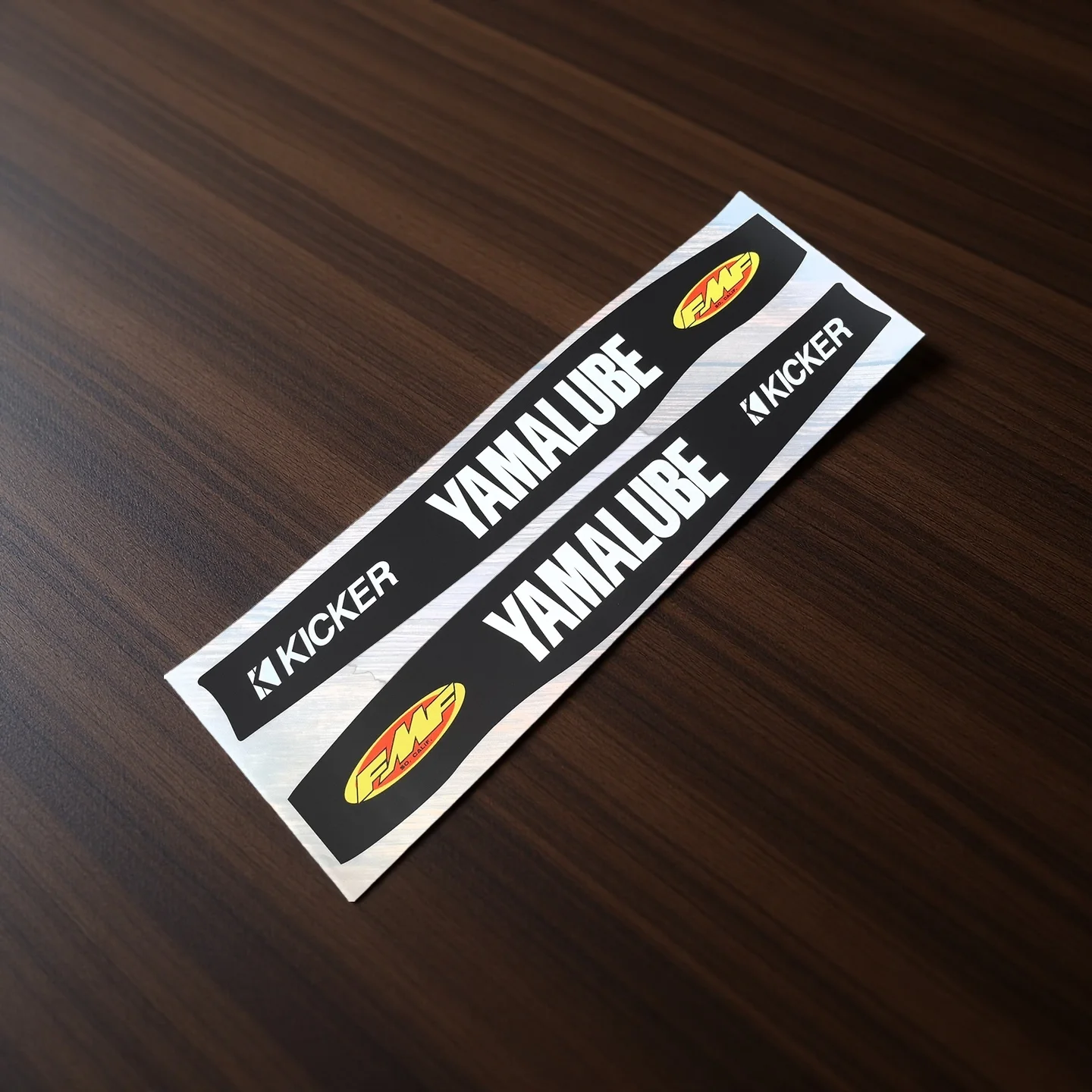 Para YAMAHA YZF 250 2008 - 2023 2 uds brazo oscilante gráficos de motocross pegatinas de motocicleta YAMALUBE FMF accesorios Moto