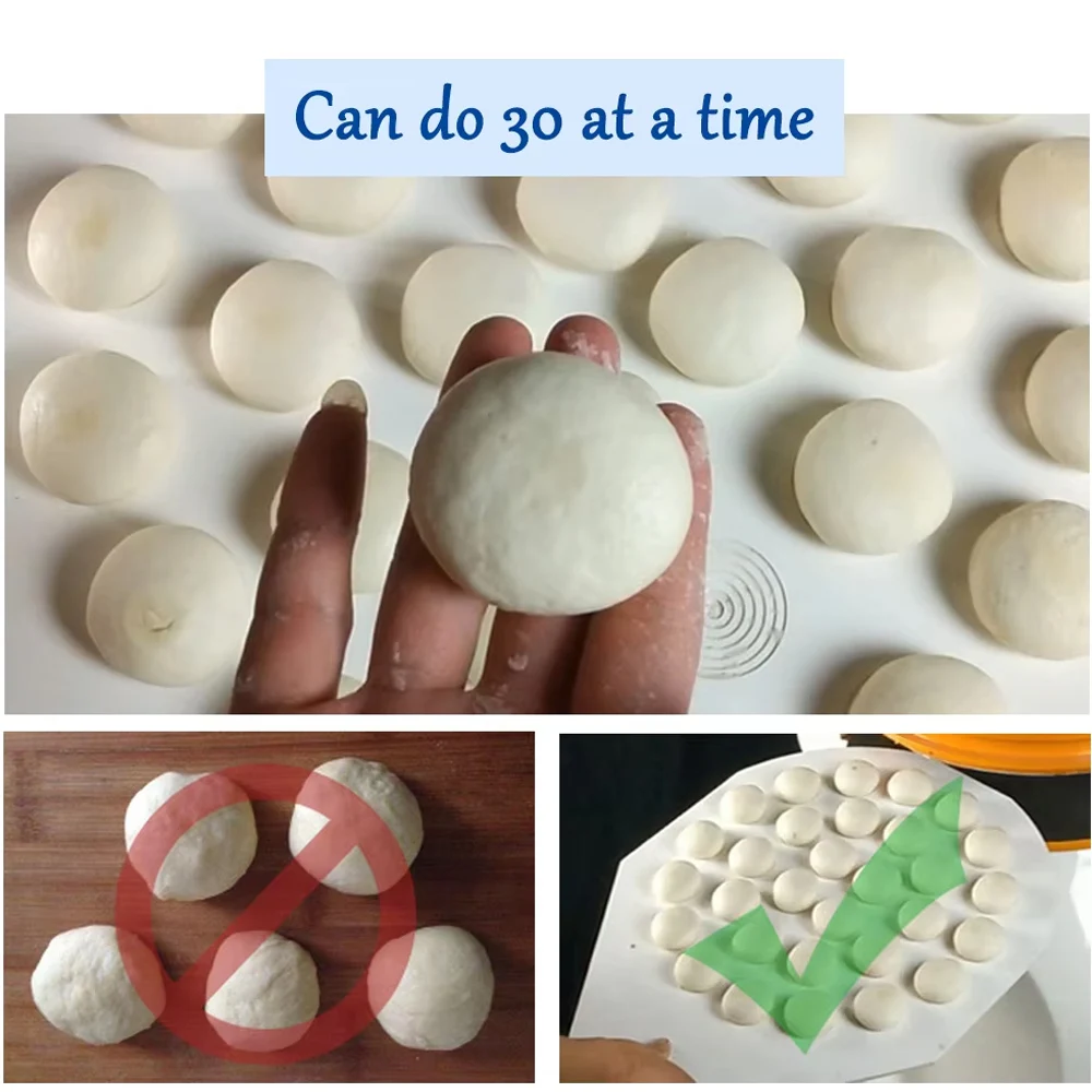 Multifunctionele Commerciële 30 stks Semi-automatische Deeg Divider Rounder/Rolled Pizza Deeg/Deg Bal Making Machine