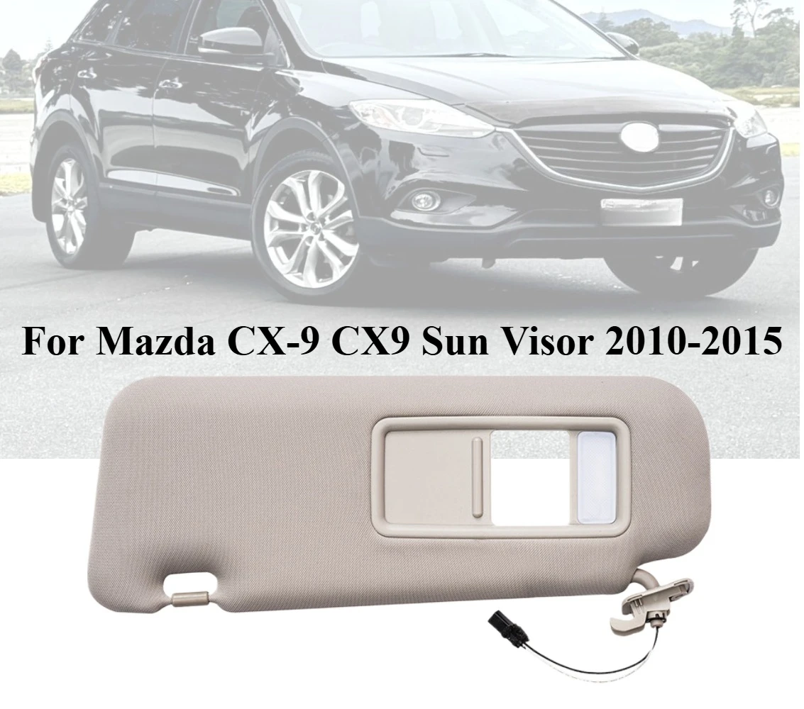 

For Mazda CX-9 CX9 Sun Visor 2010 2011 2012 2013 2014 2015 Left Right Driver Passenger Side Sunvisor Shade Shield Sunshade
