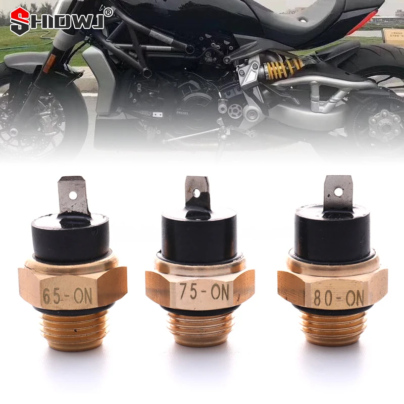 Motorcycle Electric Radiator Coolant Fan Water Temperature Thermostat Switch Temp Sensor M16 for 200 250 400 450