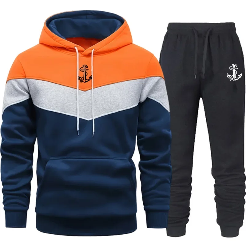 Hot Sales Mens Tracksuit Print Casual Sweatshirts Daily Sports Jogging Man Clothing Single Piece Hoodie Pants Street Sportswear