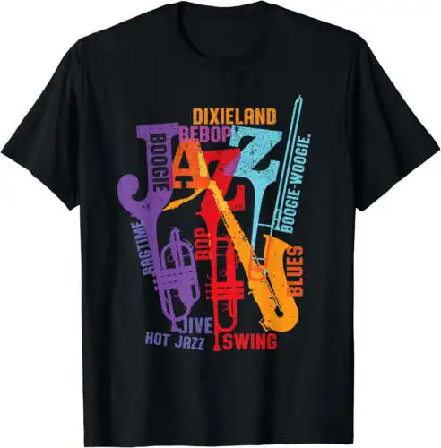 Music Design for Jazz Dixieland, Swing, & Blues, Men & Women T-Shirt