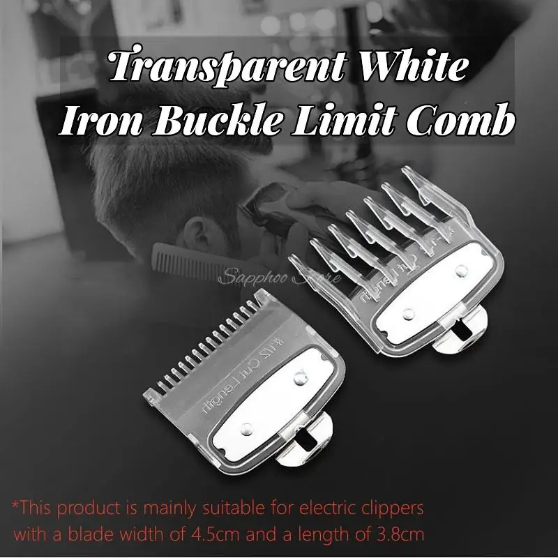 

1.5/4.5mm 2pcs/set Universal Electric Hair Clipper Guide Comb Beard Trimmer Limit Comb Shaver Replacement Clipper Blade Cutter