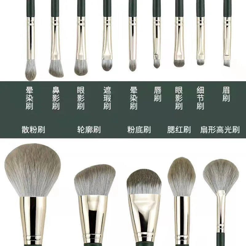 14-delige make-upborstels Set Grote pluizige zachte oogschaduw Foundationborstels Professionele poederblush Blending Beauty Make Up Tools