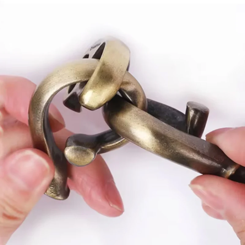 ألغاز تحريك الدماغ المعدنية المصبوبة للأطفال والكبار لفتح لعبة التعشيق اختبار الذكاء ألعاب تعليمية للتفكيك #2