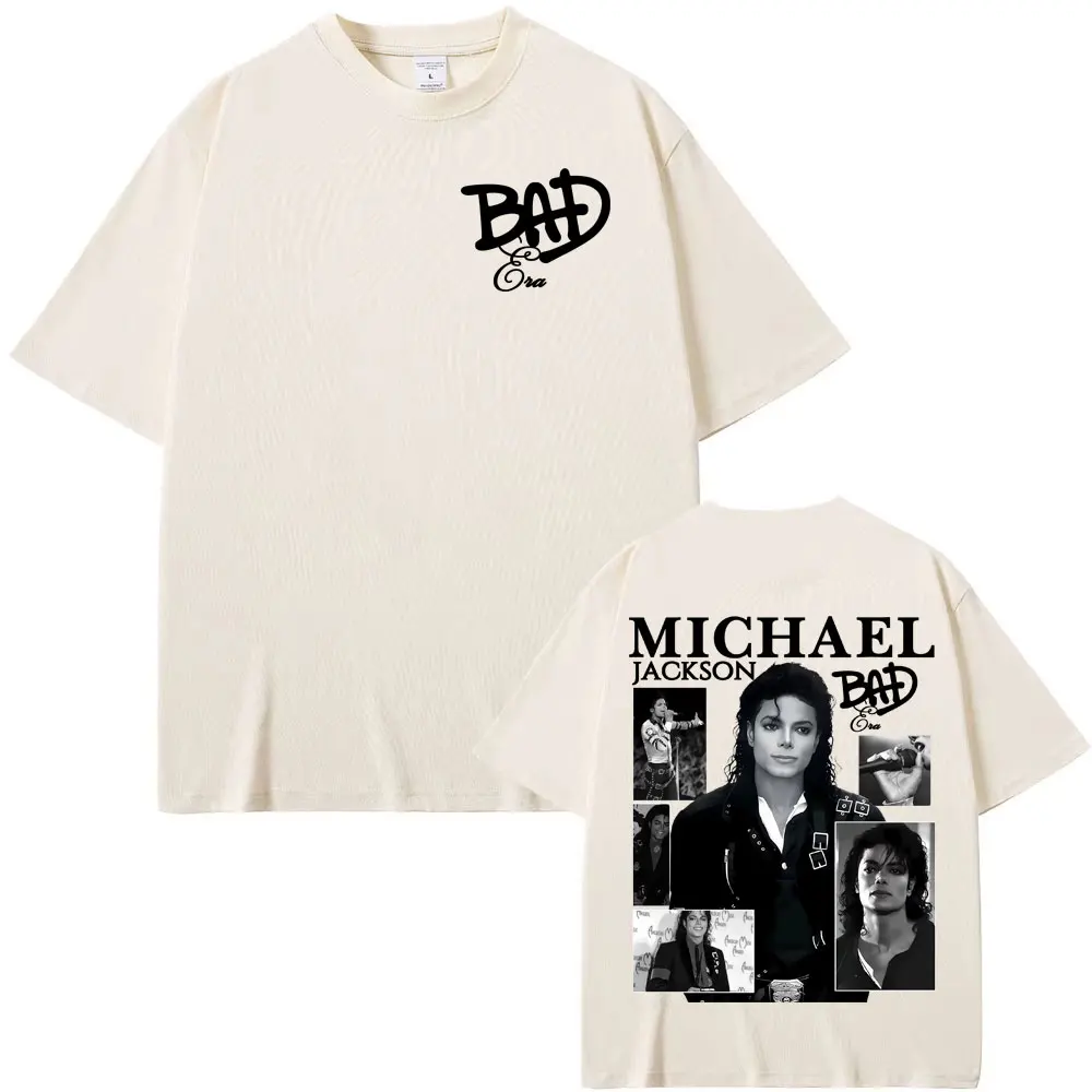 2026 New Michael Jackson Shirt Vintage 90s Graphic Tee Hip Hop Streetwear T Shirt for Men's Women's Fan Gift Casual Top Summer